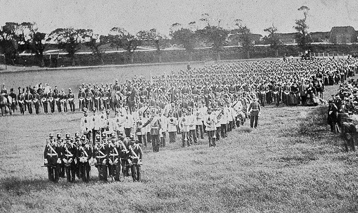 East Kent Militia in Portsmouth 1859