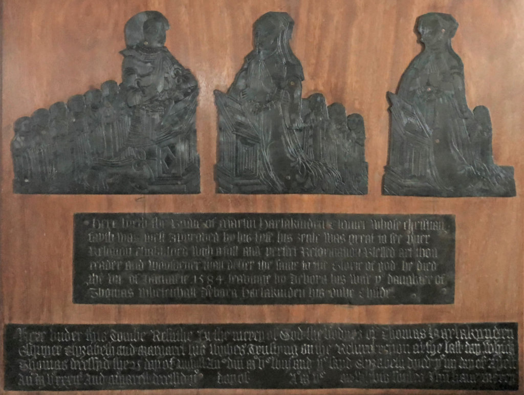 Harlackenden Brasses at All Saints, Woodchurch