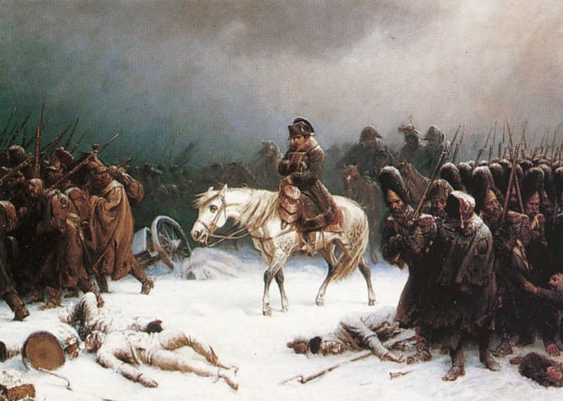 Napoleon's retreat from Moscow 1812 by Adolph Northen (1828–1876)