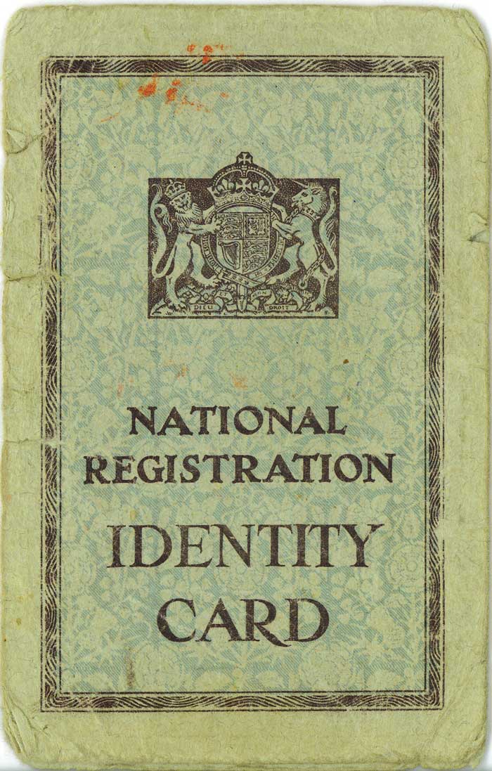GB National Registration Identity Card